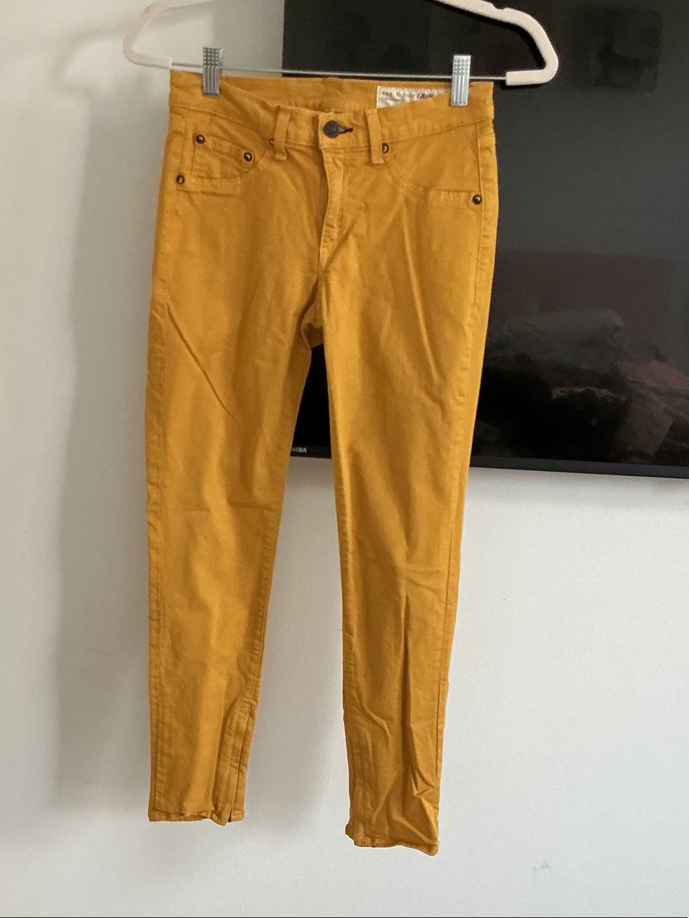 rag & bone Mustard Yellow Skinny Jeans